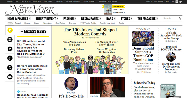 nymag magazine website