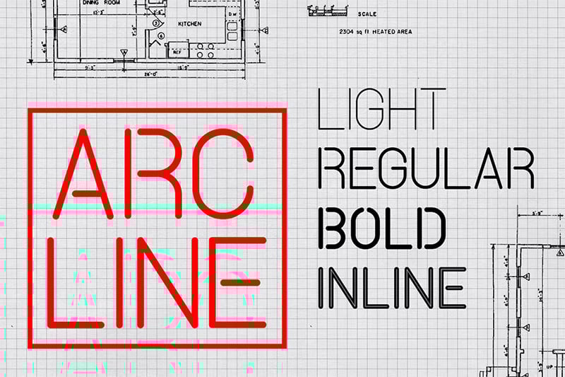 Architecture Fonts - Arcline