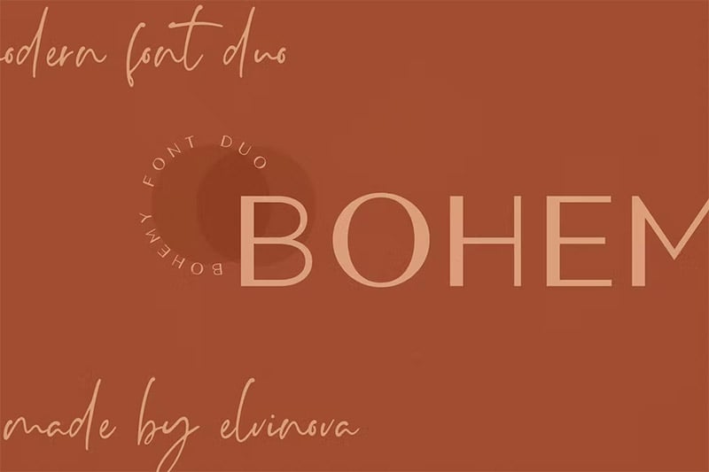 Bohemy Font Duo