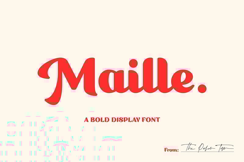 Maille - Bold Display Font
