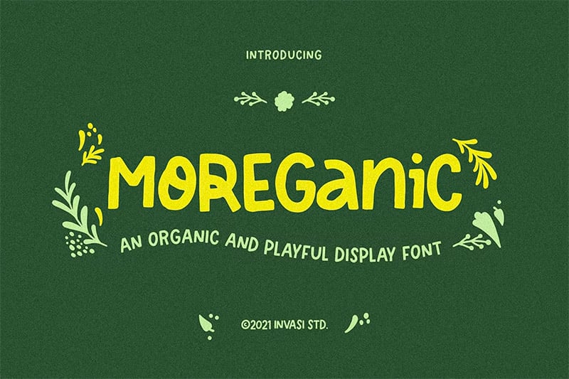 Organic Fonts - Moreganic